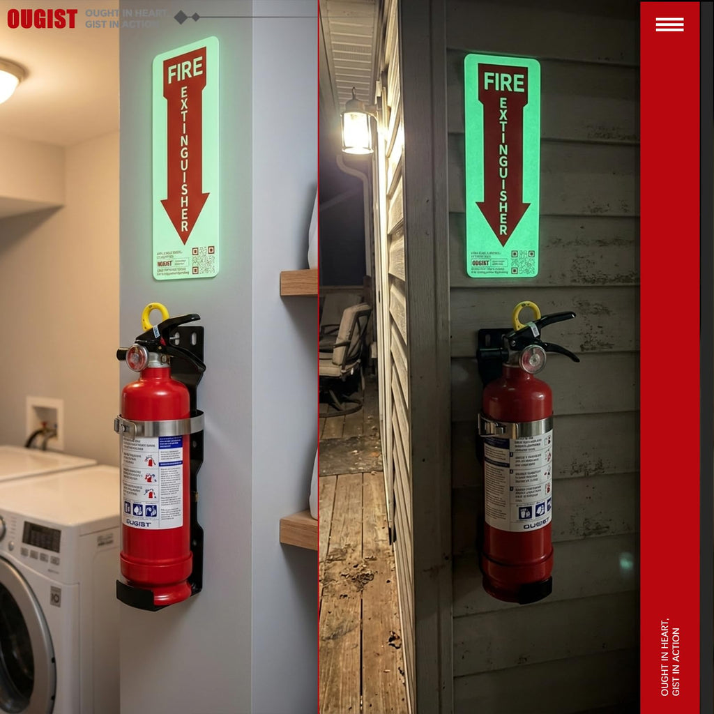 2.5 lb ABC Dry Chemical Fire Extinguisher with Wall Mount D76066
