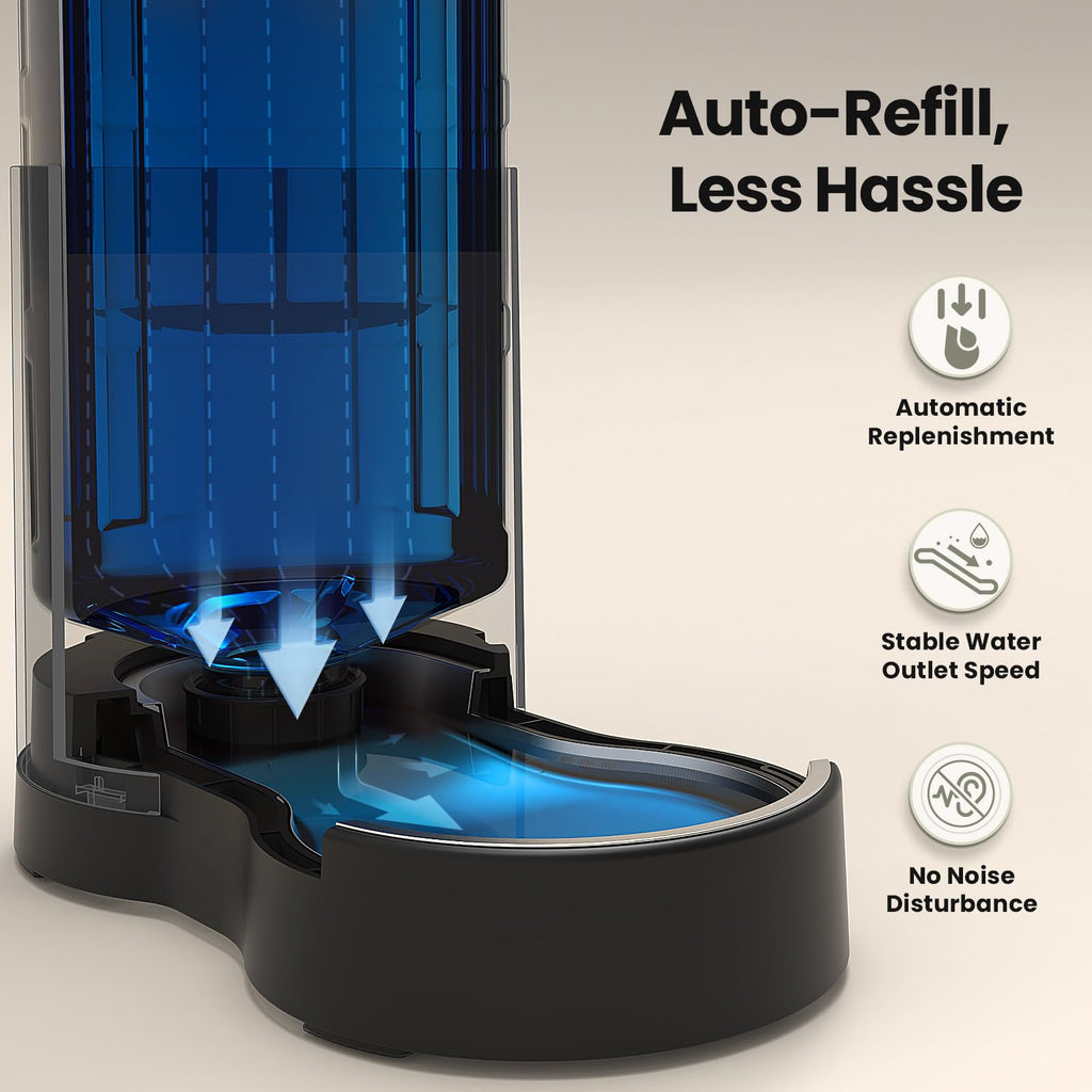 Gravity Dog Water Bowl Dispenser 8L Black V100549