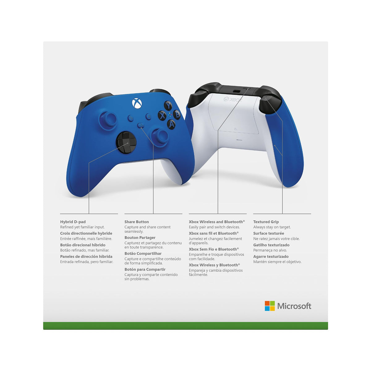 Wireless Gaming Controller Shock Blue X522