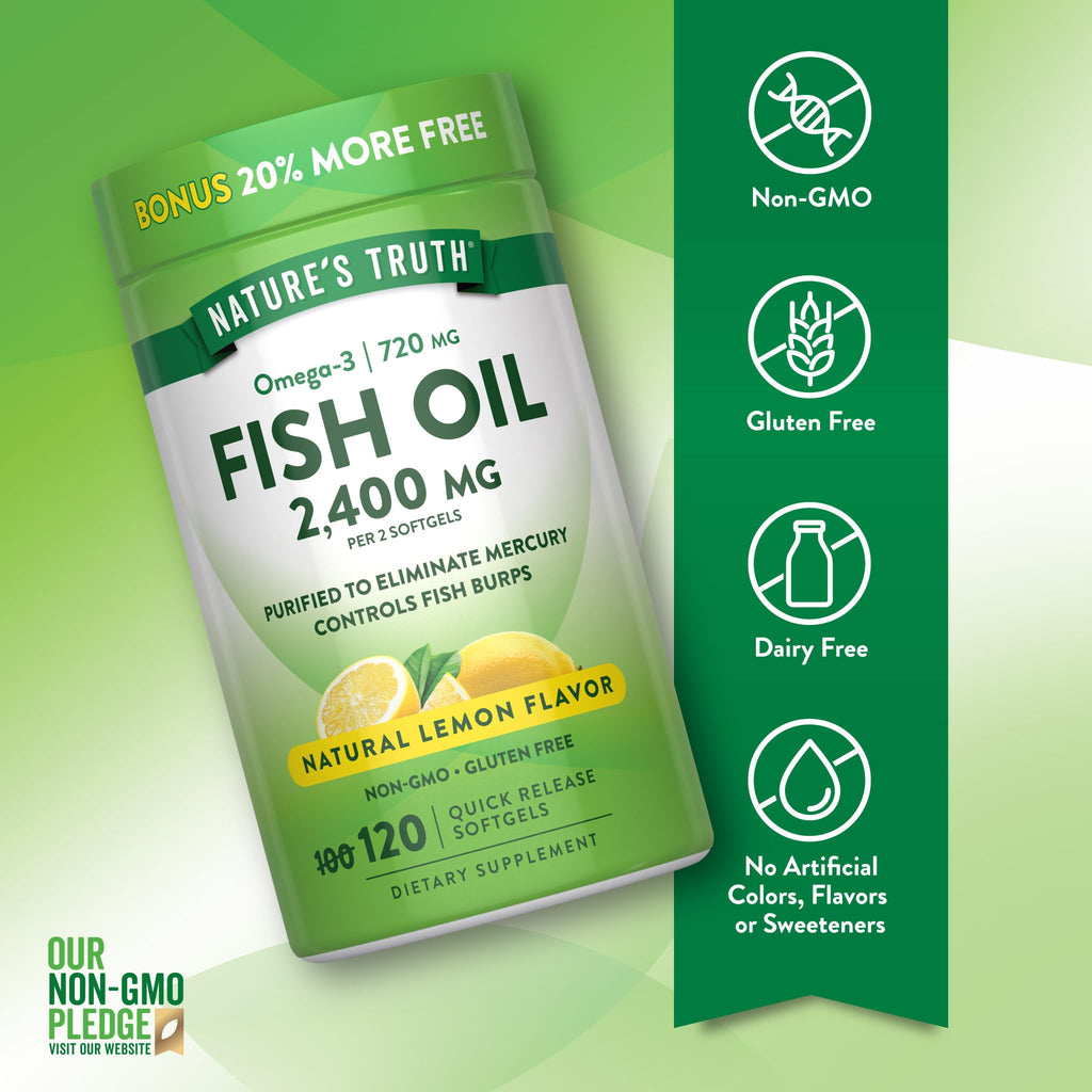 Fish Oil 2400mg 120 Softgels O5919