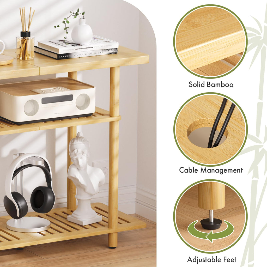 Bamboo 3-Tier TV Stand for up to 32 Inch H867