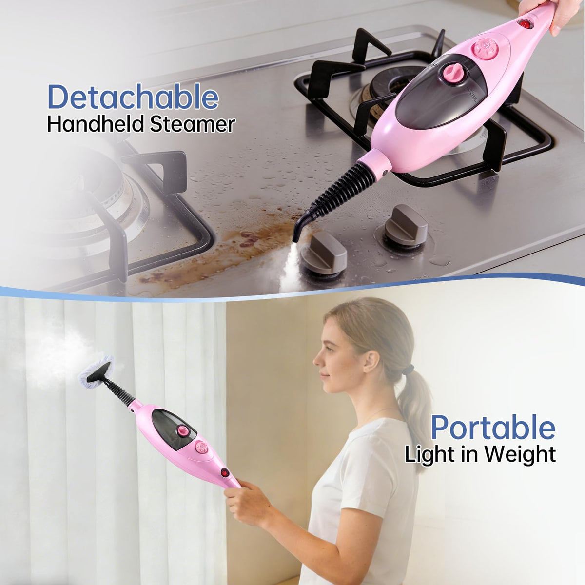 1200W Steam Mop Cleaner with Double-Sided Pads Z3702