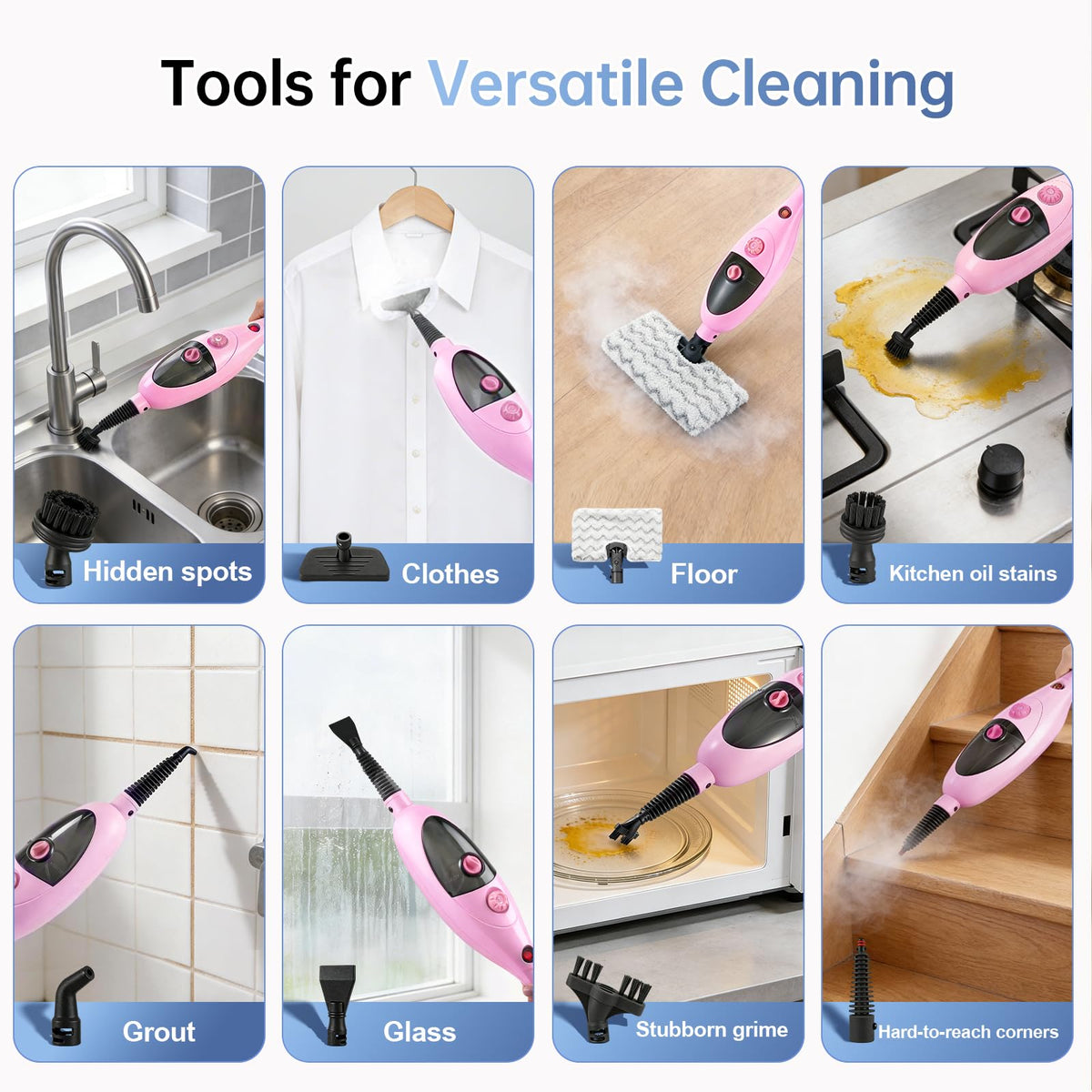 1200W Steam Mop Cleaner with Double-Sided Pads Z3702