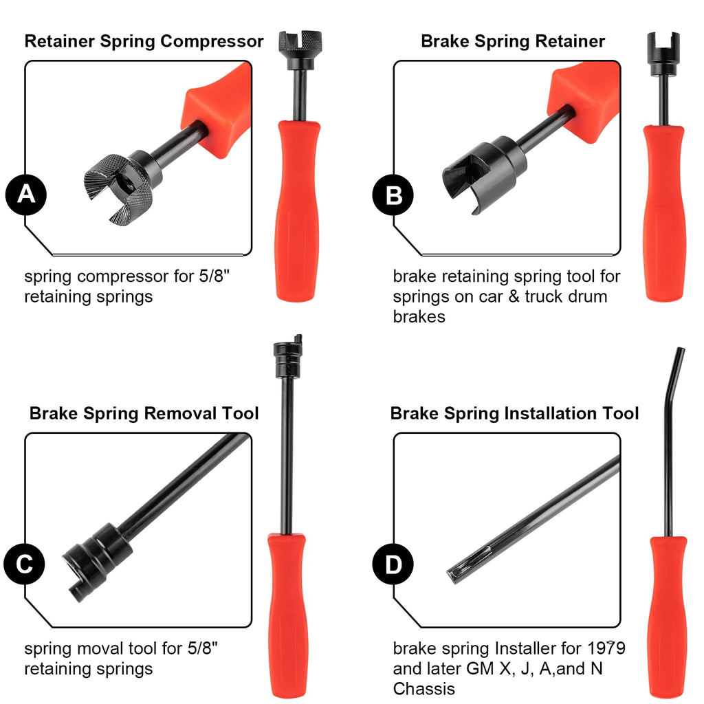 8 PC Drum Brake Tool Kit T229