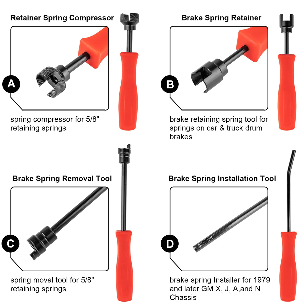 8 PC Drum Brake Tool Kit T229