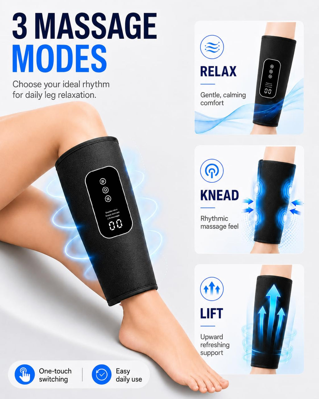 Cordless Leg Massager with Heat Q690