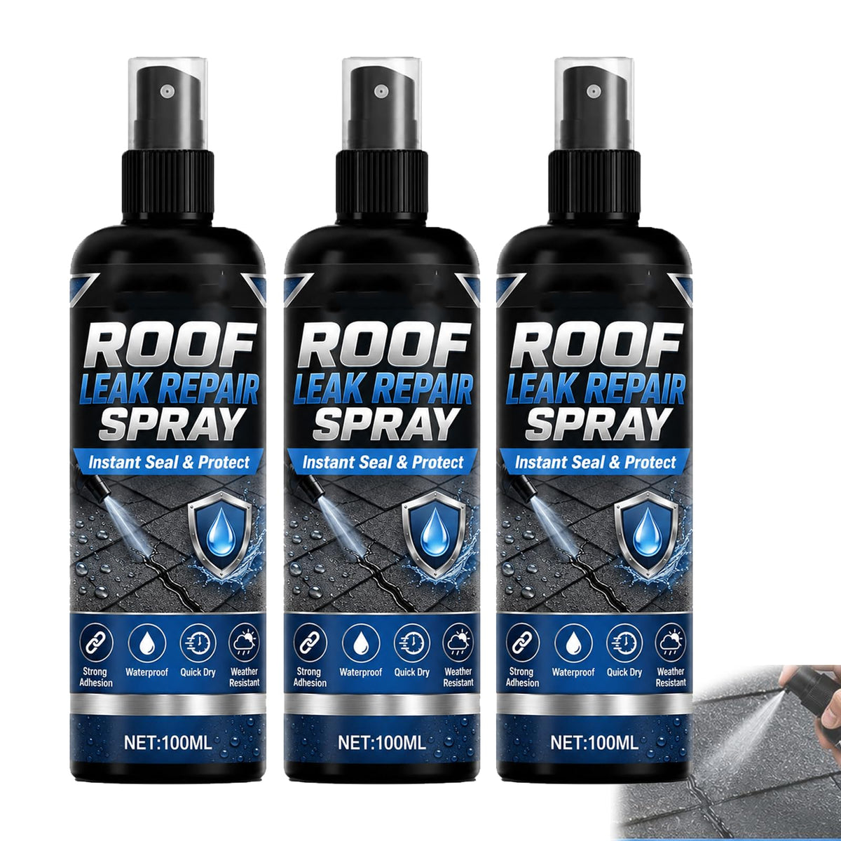 Waterproof Leak Repair Spray 3pcs K351547