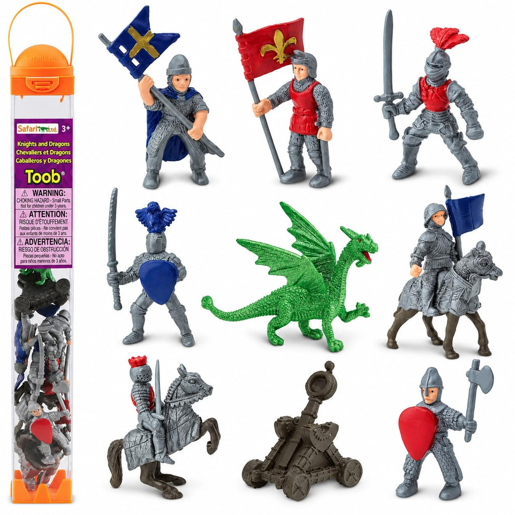 9 Medieval Knight & Dragon Toy Set U9741