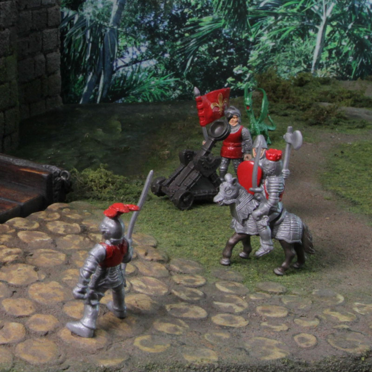 9 Medieval Knight & Dragon Toy Set U9741