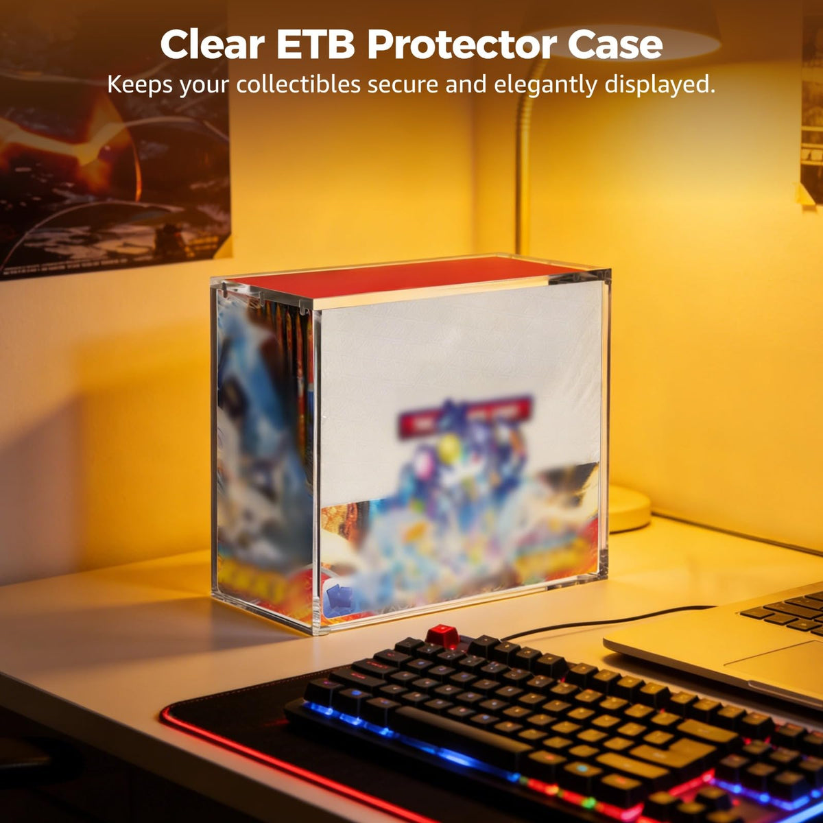 4 Pcs Acrylic Display Cases with Lid T381889