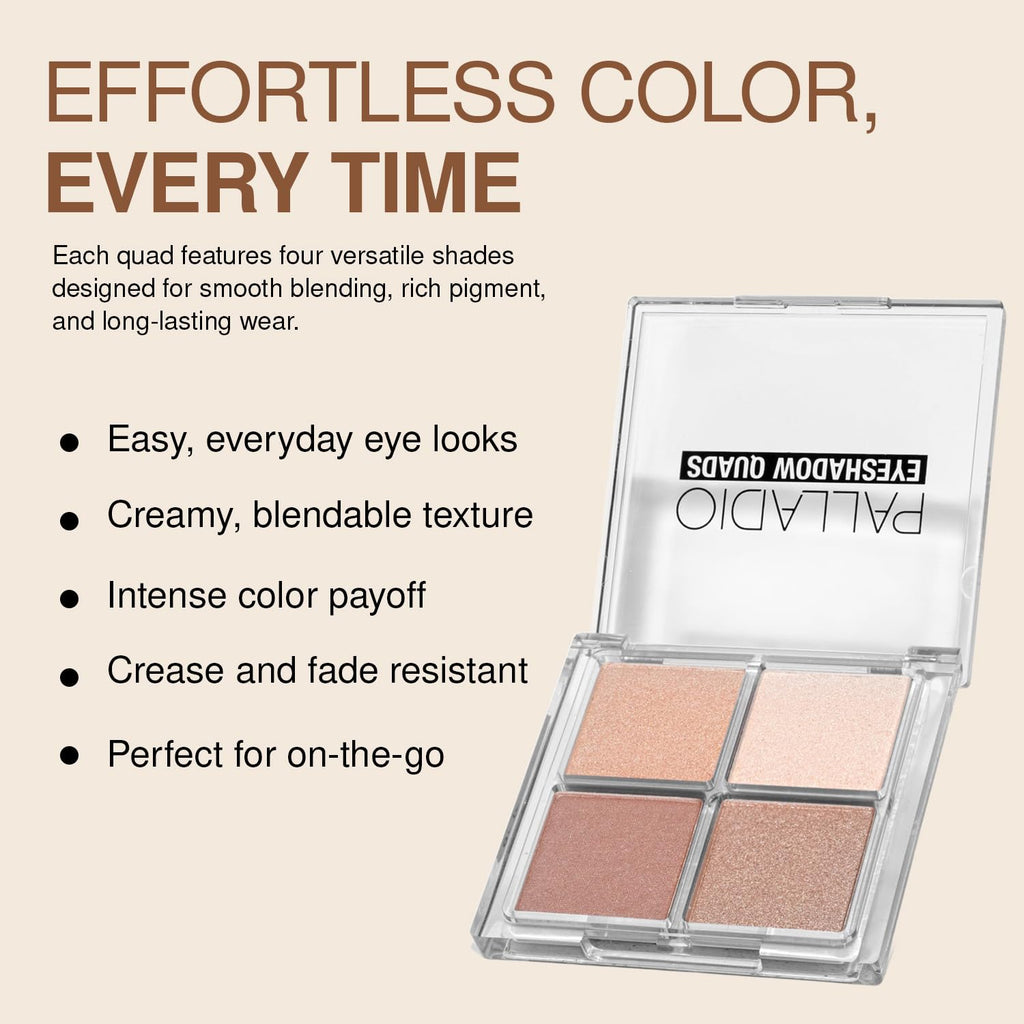 Pigmented Matte Metallic Shimmer Eyeshadow Palette A43219