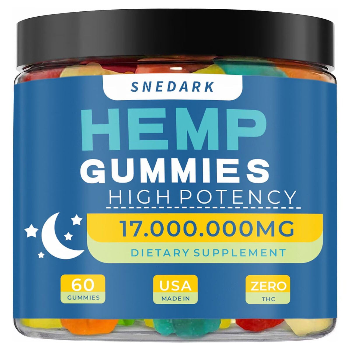 Hemp Gummies Extra Strength Natural Hemp Oil Extract B7555