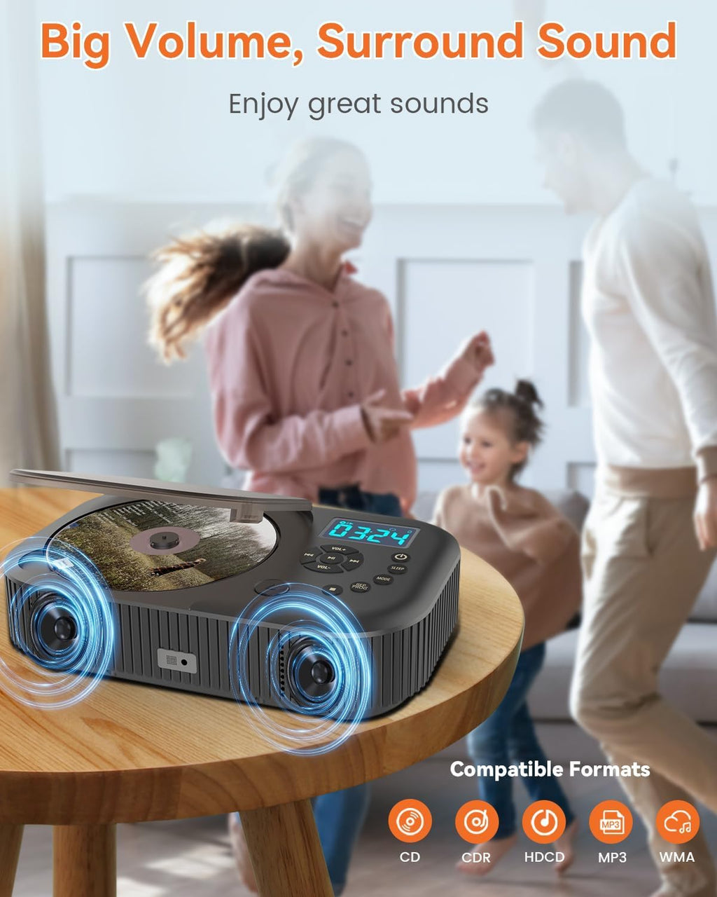 Portable Dual Stereo CD Player Black T22170