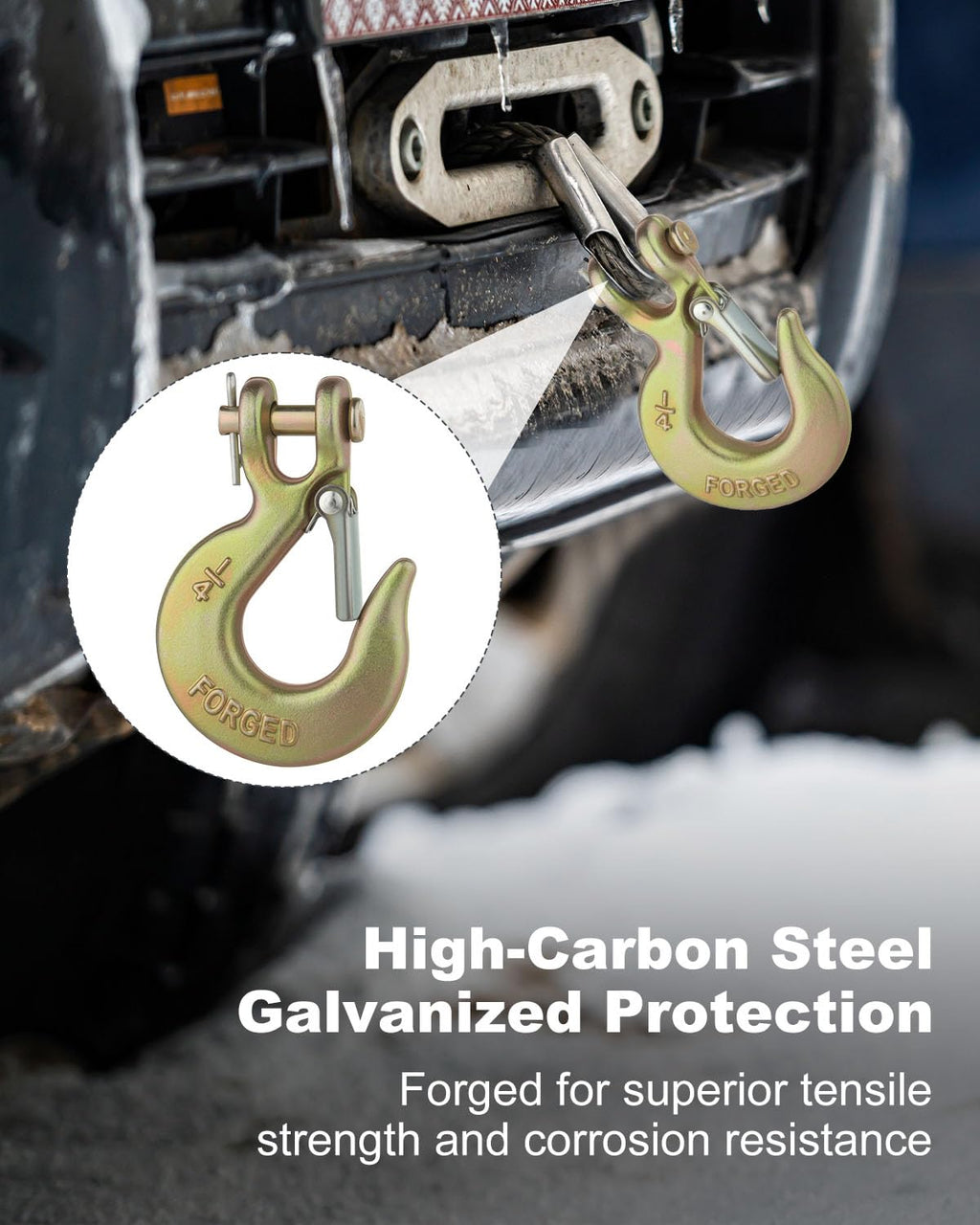 3/8" Clevis Slip Hook with Safety Latch Grade 70 H543