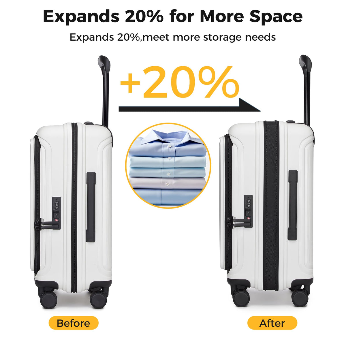20-Inch Hardside Carry On Luggage S1731