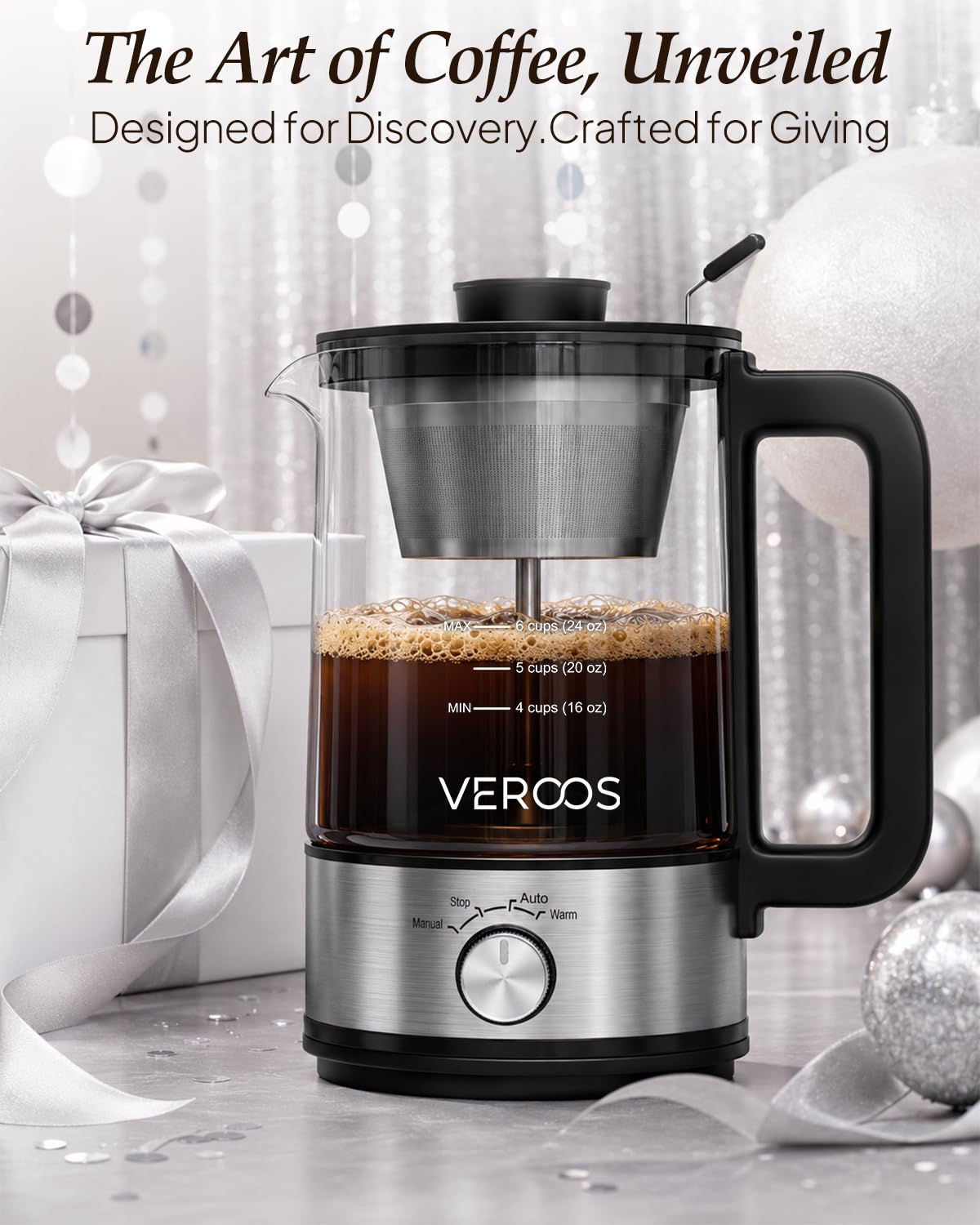 Electric 6-Cup Glass Percolator Coffee Pot O1983