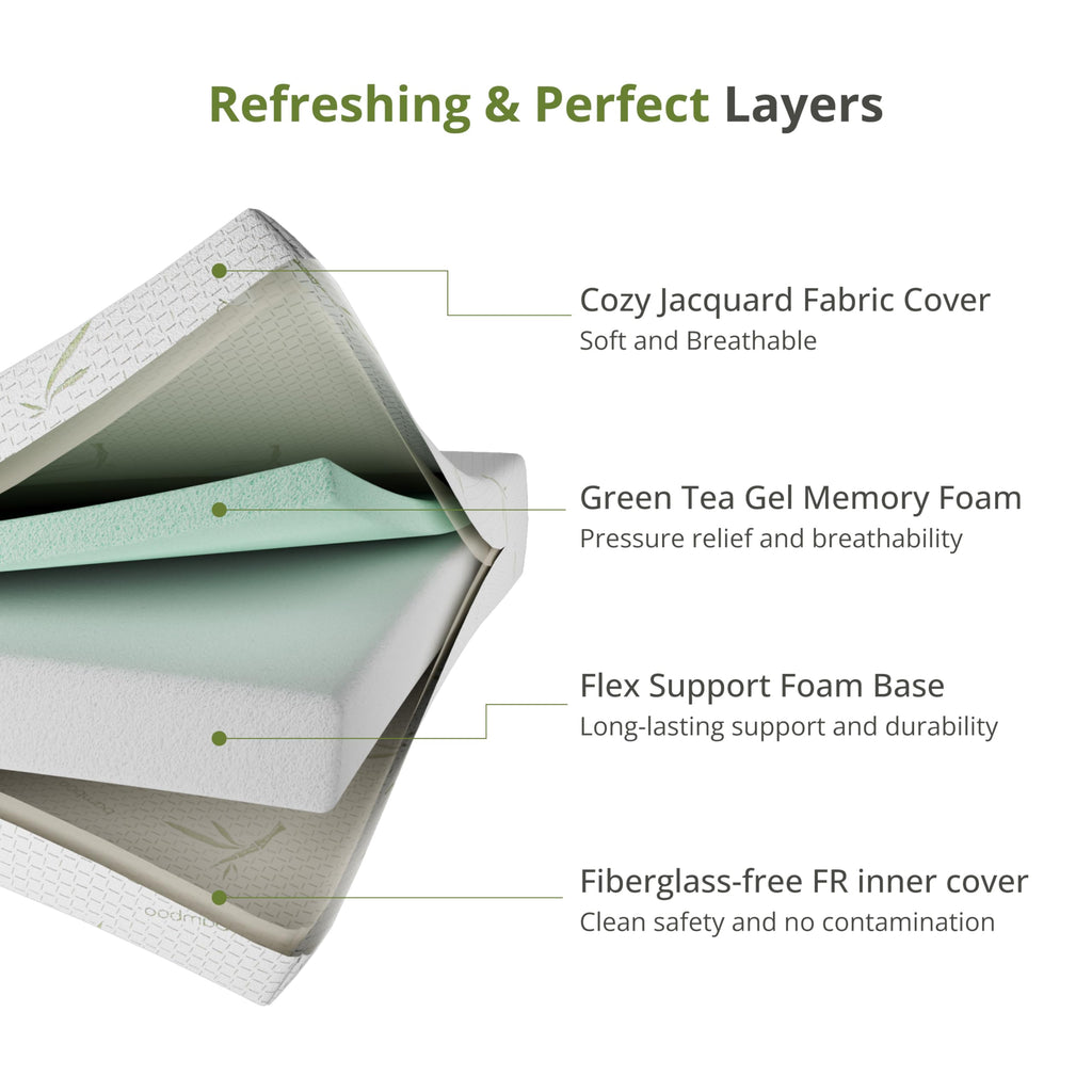 Full Size 8 Inch Medium Firm Memory Foam Mattress D735