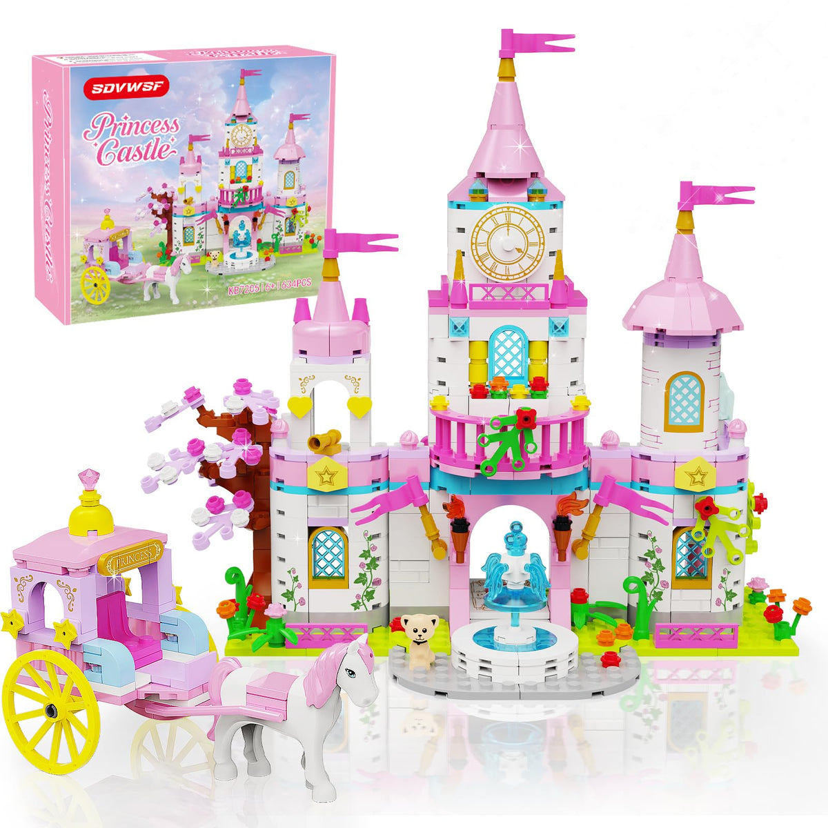 Princess Castle Building Blocks Set 634PCS N61389