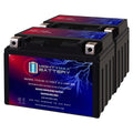 12 Volt 11.2 AH 230 CCA Rechargeable Maintenance Free SLA AGM Motorcycle Battery Pack of 2 K106