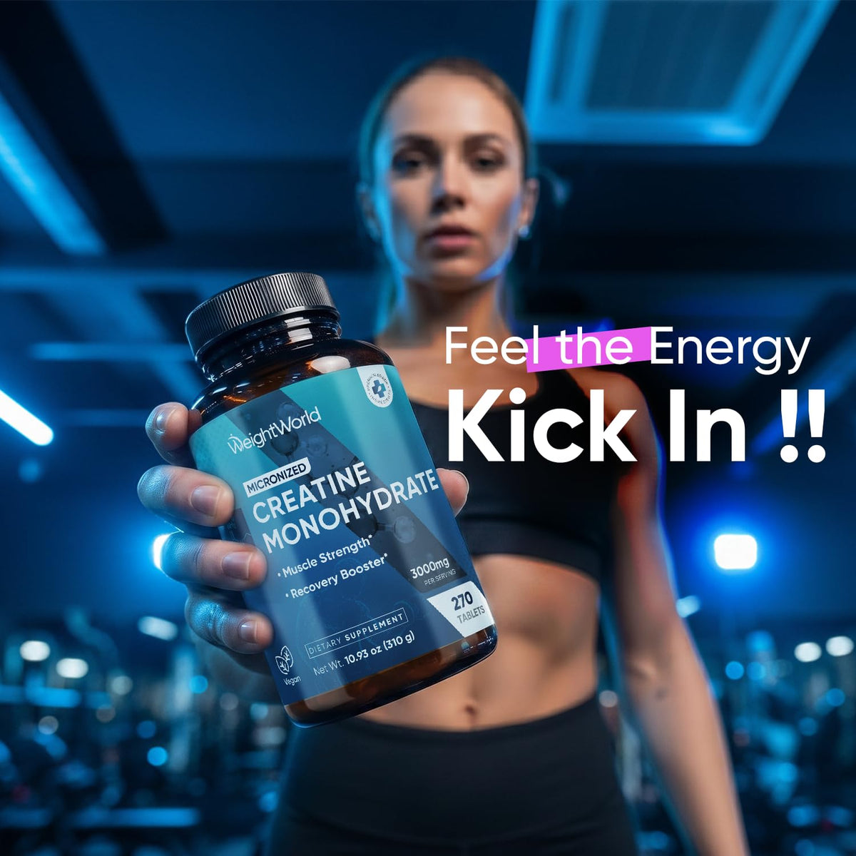 Micronized Creatine Monohydrate 3000mg 270 Ct F8197