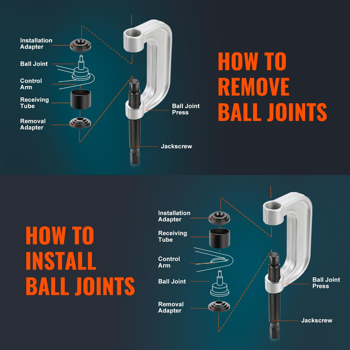 25 Pc Ball Joint Press Kit M1898