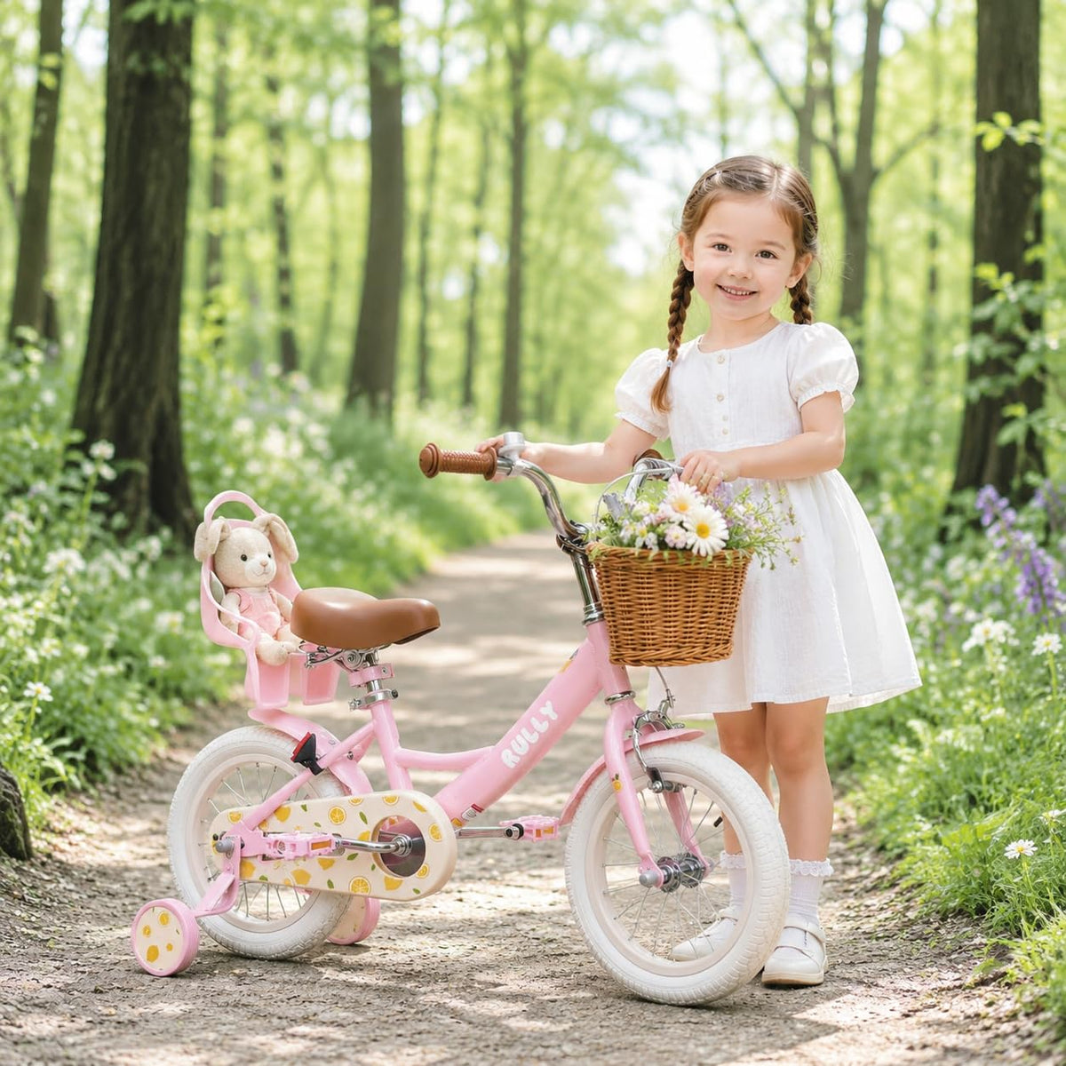 12 14 16 Inch Girls Bike with Training Wheels U33847