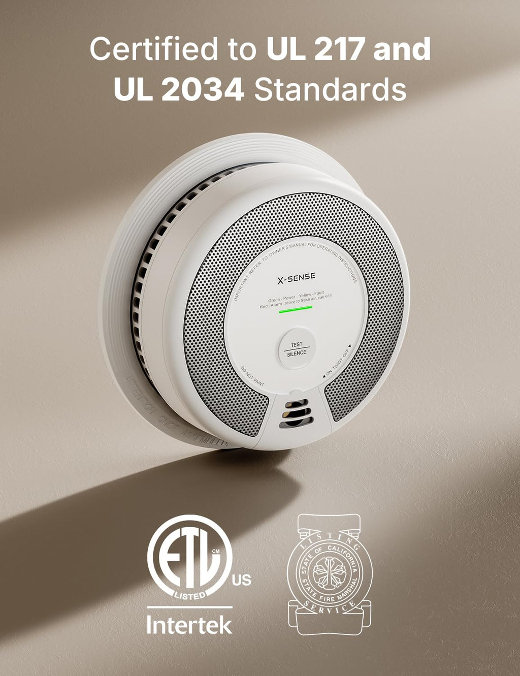 Interconnected Smoke and CO Detector W837
