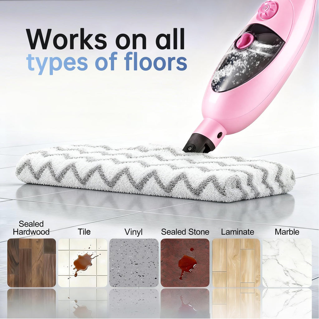 1200W Steam Mop Cleaner with Double-Sided Pads Z3702