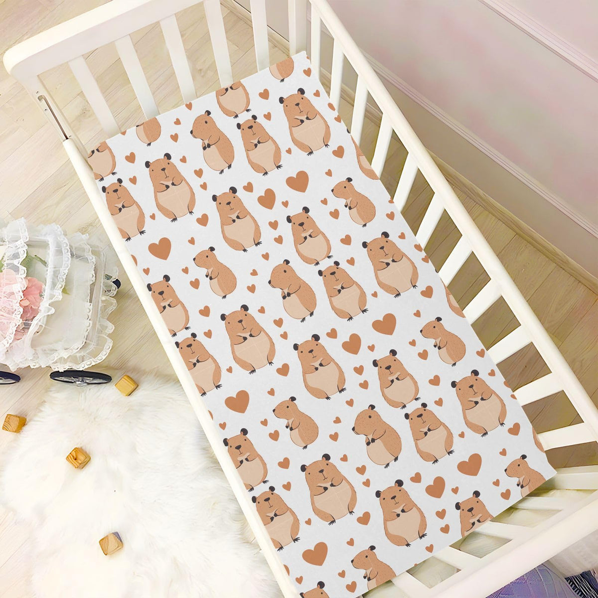 Soft Breathable Microfiber Crib Sheet Q777