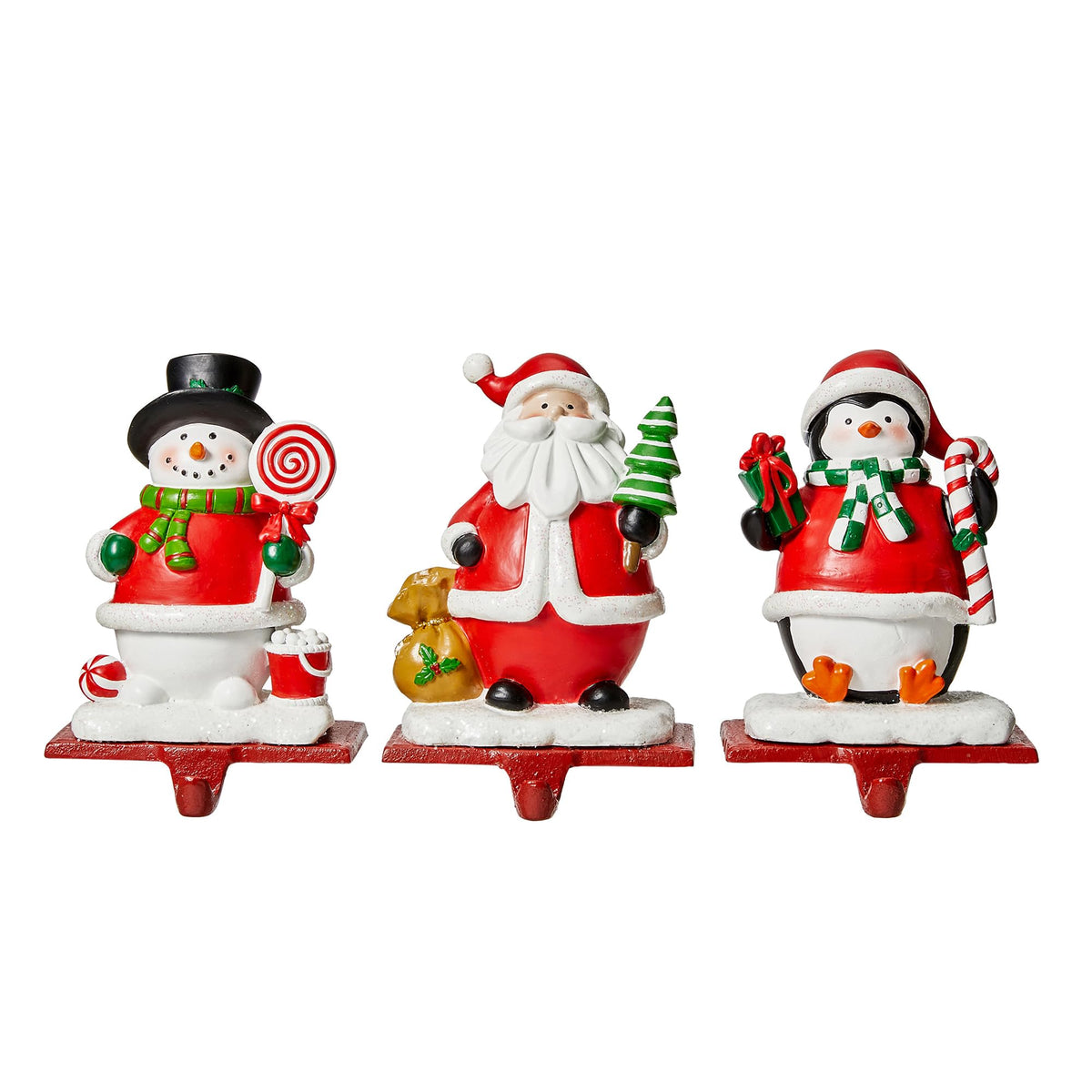 Set of 3 Christmas Stocking Holders Z37848