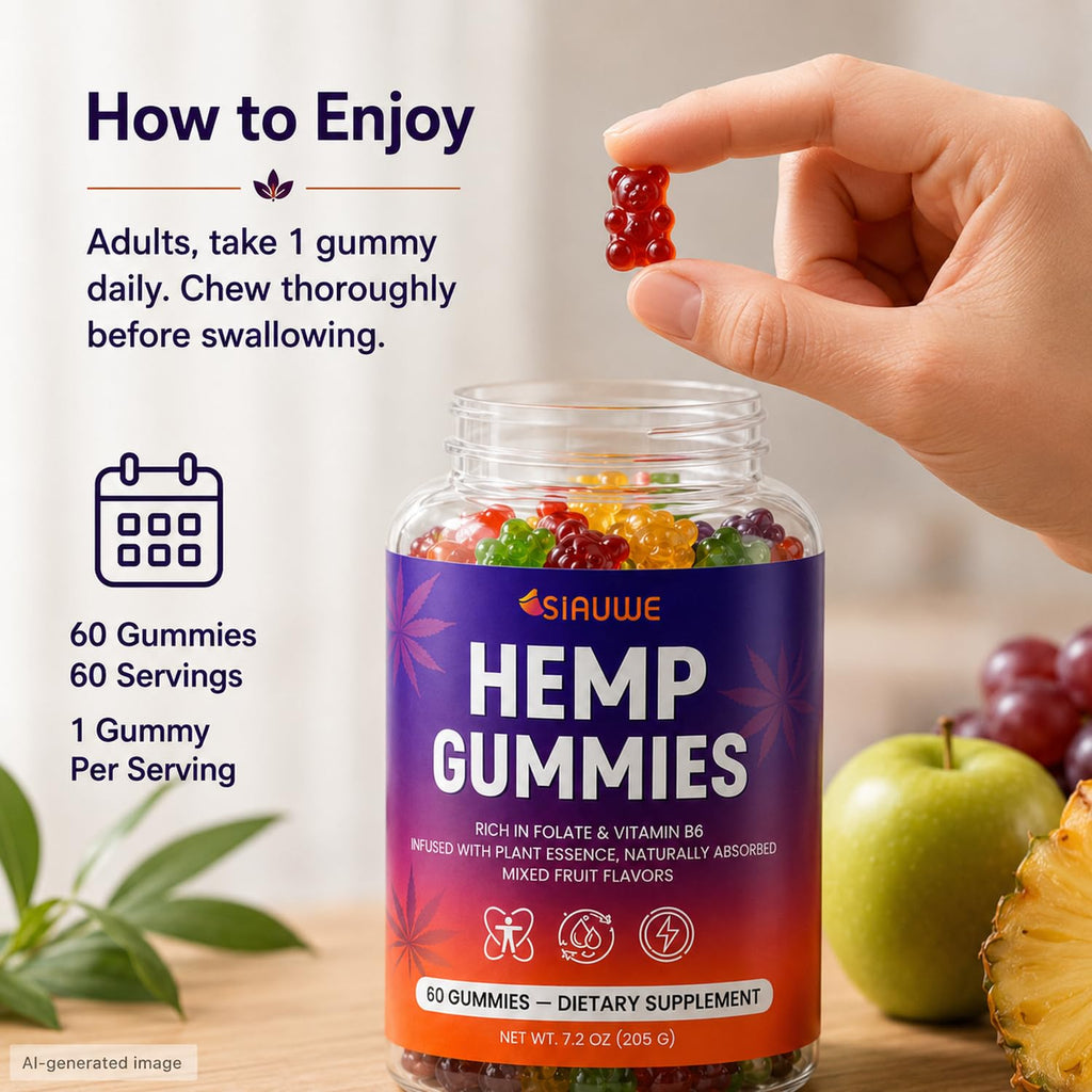 Sugar Free Hemp Gummies 60 Count Q12033