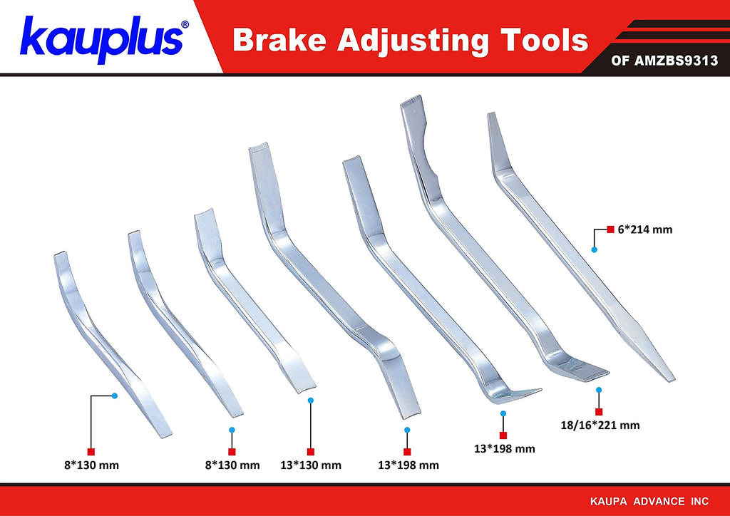 14-Piece Drum Brake Tool Set with Brake Lining Gauge C22968