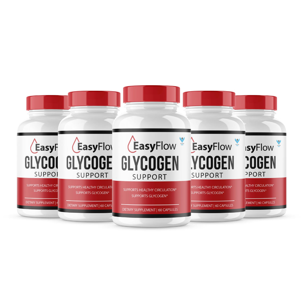 5 Pack 300 Capsules Glycogen Support Supplement H338166