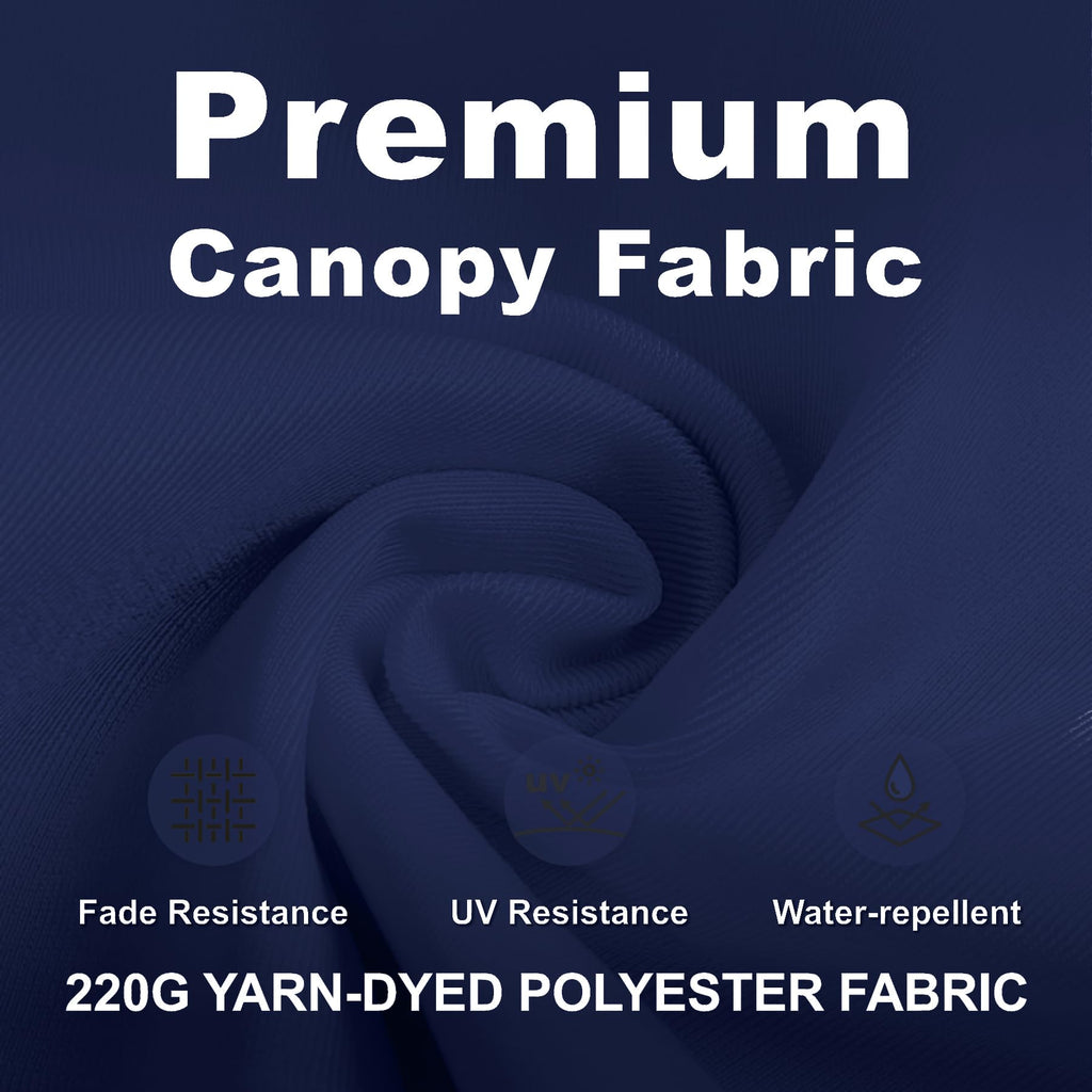 11FT Navy Blue Aluminum Cantilever Umbrella with Base B58565
