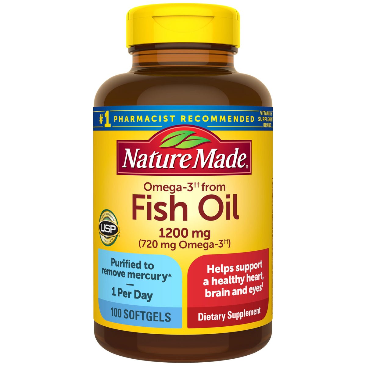 Fish Oil Omega 3 1200 mg Softgels Q703