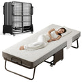 Folding Bed with 5-inch Memory Foam Mattress and Metal Frame E52868