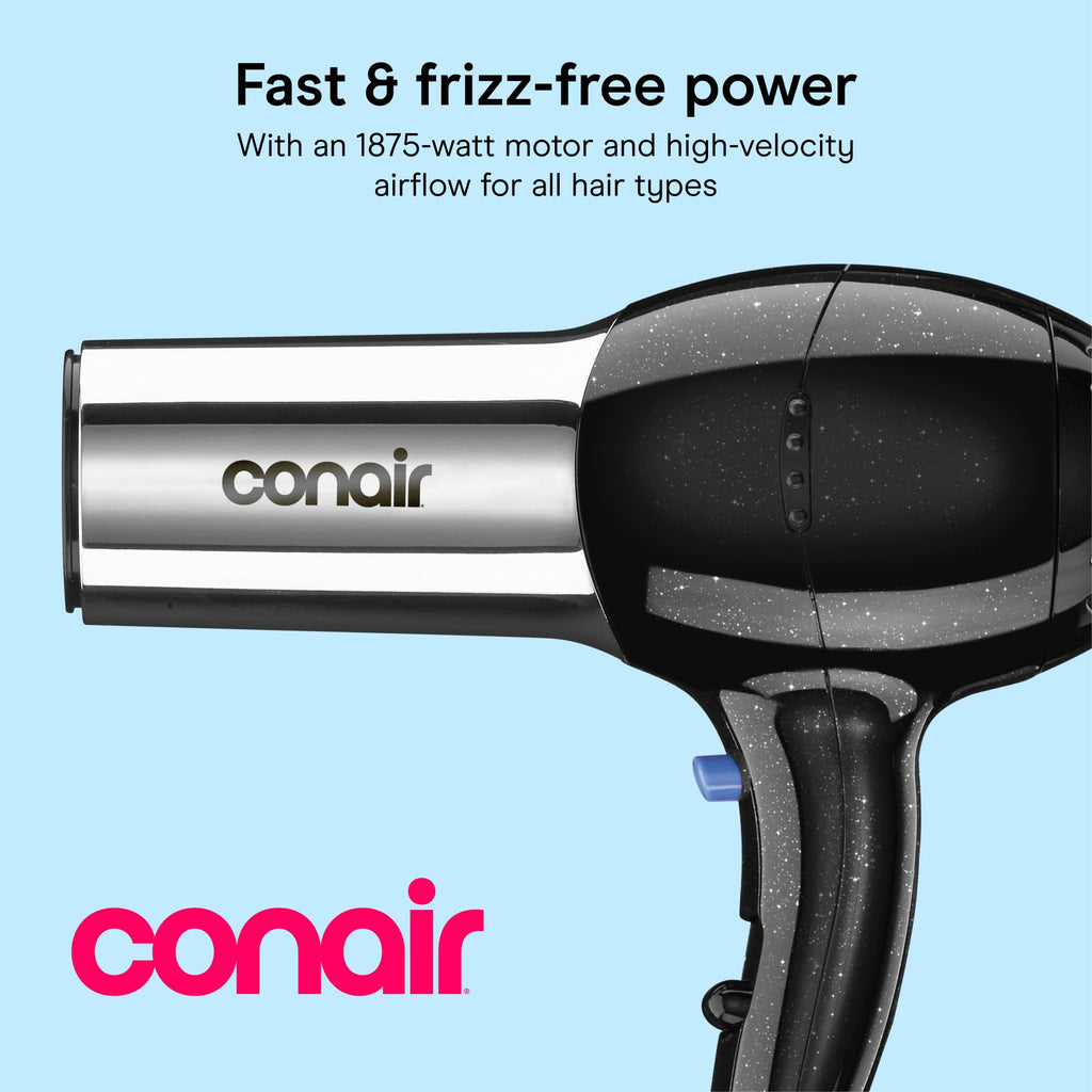 1875W Full Size Ionic Hair Dryer with Concentrator Attachment U62081
