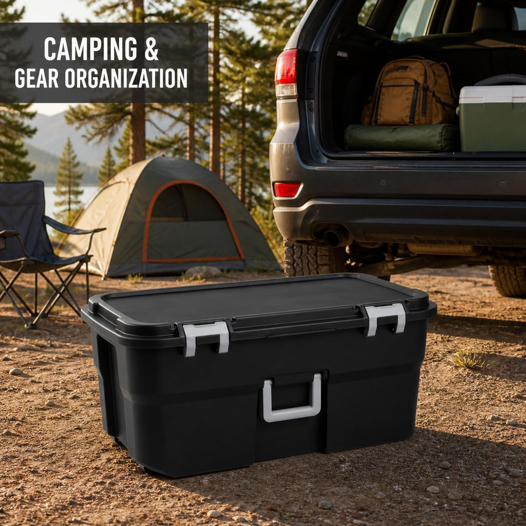 Camping Gear Storage Trunk with Wheels R6396