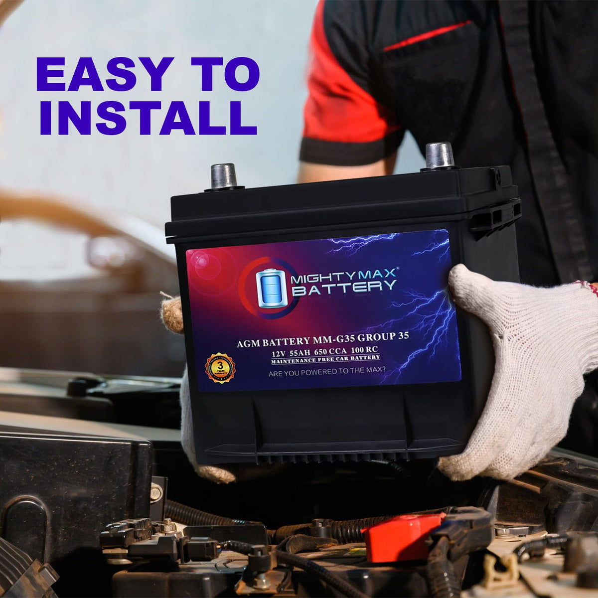12V 55Ah AGM Replacement Battery K640