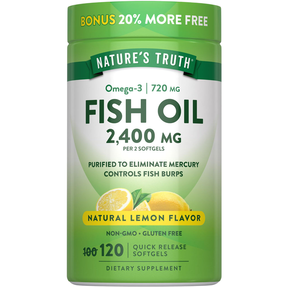 Fish Oil 2400mg 120 Softgels O5919