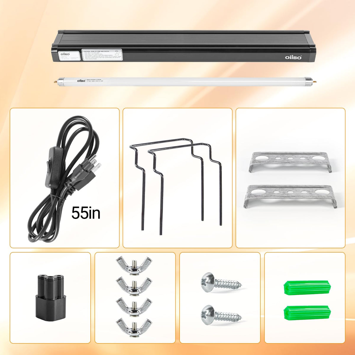 24W UVB 10.0 Reptile Light Fixture Combo Kit Q7604