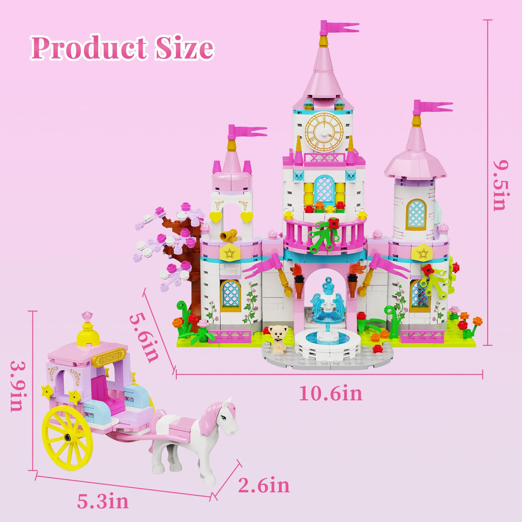 Princess Castle Building Blocks Set 634PCS N61389