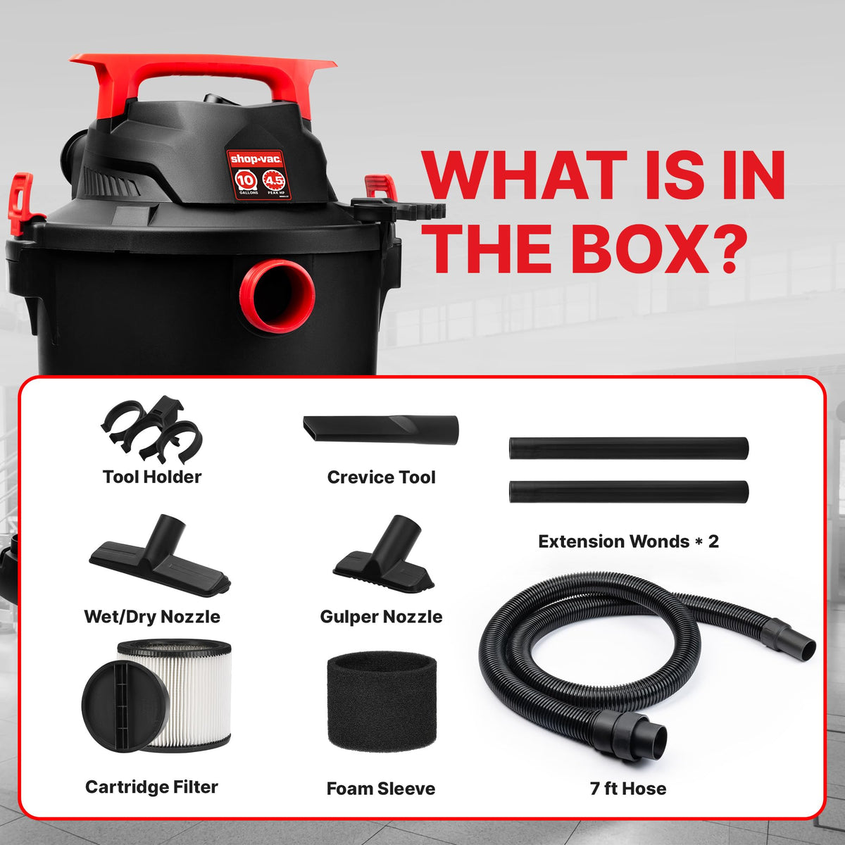 10 Gallon Wet/Dry Vacuum with Blower Function W214603