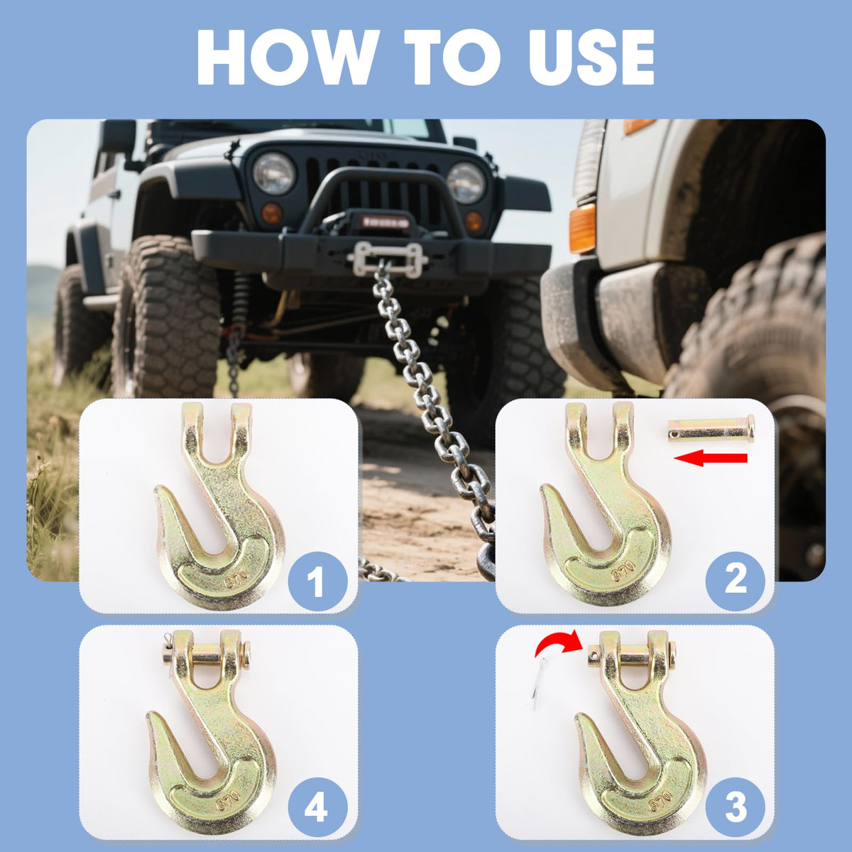 Heavy Duty 3/8" Chain Hook D42768
