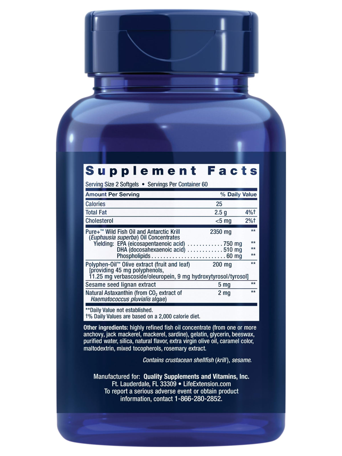 Omega-3 Fish Oil 120 Softgels F531370