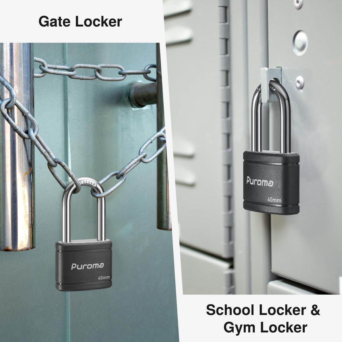Black Keyed Padlock M4503