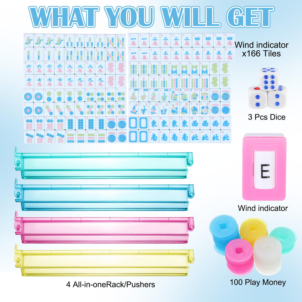American Mahjong Tile Set D843