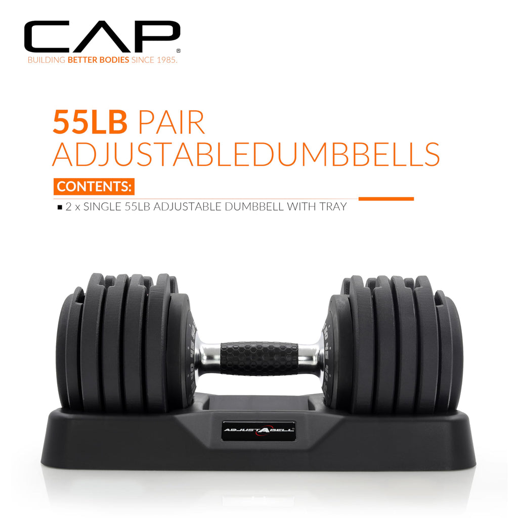 Adjustable Dumbbell Set 12.5 LB 25 LB 55 LB J850597