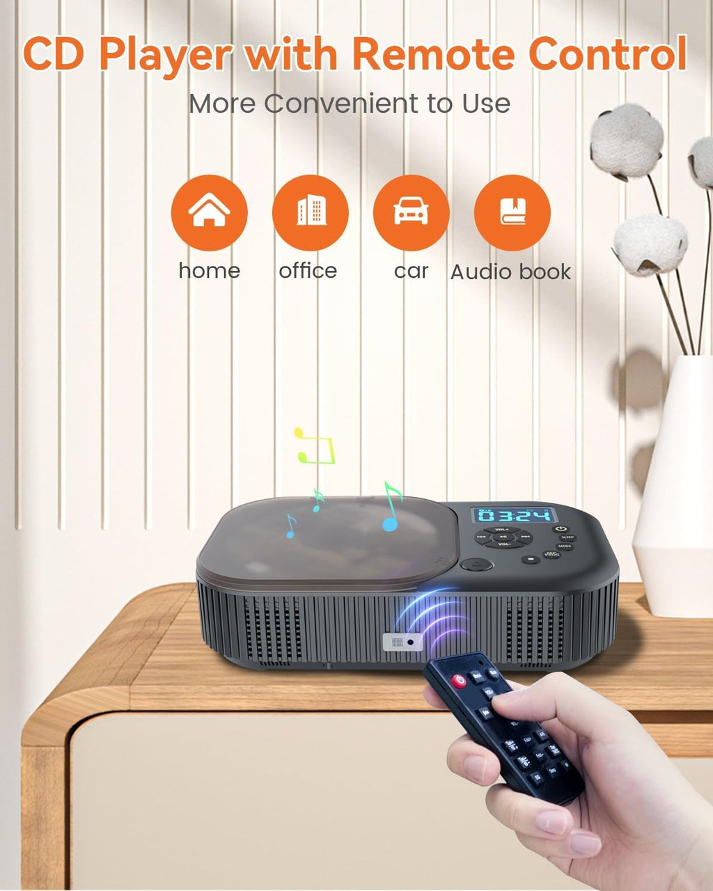 Portable Dual Stereo CD Player Black T22170