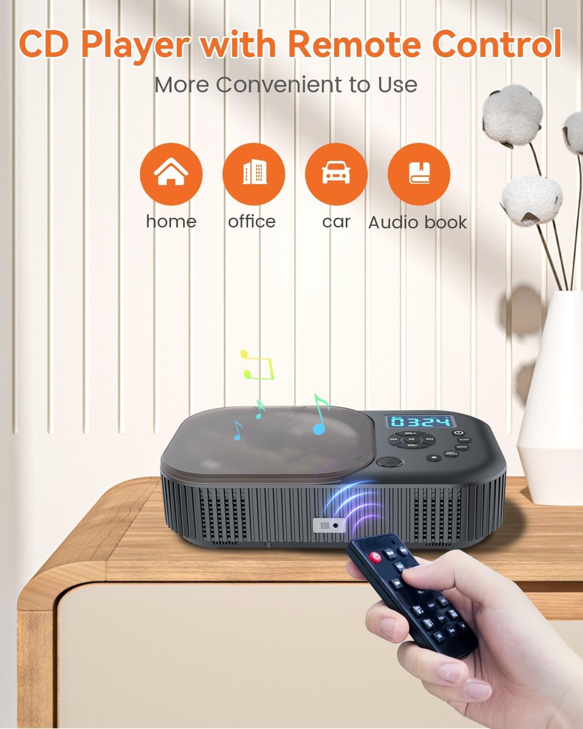 Portable Dual Stereo CD Player Black T22170